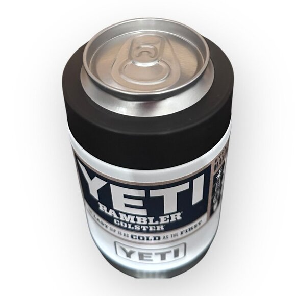 Yeti Rambler Colster White Color Koozie Size12 oz Fits Standard Cans NEW w/ Tags - Picture 2 of 16